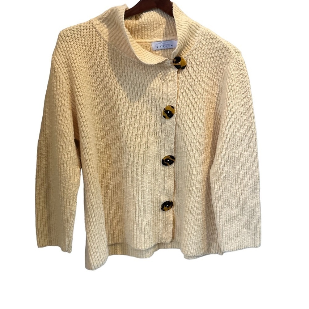 Willow Anthropologie sweater /Cardigan size XL yellow